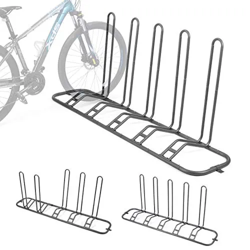 Fahrradständer Boden für 5 Fahrräder – Flexibler Dualer Fahrradhalter
