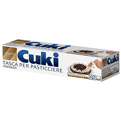 Cuki Spritzbeutel für Gebäck, Einweg 3 Beccucci - 10 Stück