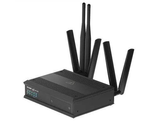 D-Link DTM-550-G 5G-Transit-Router - Robuster LAN-Router für schnelles Wi-Fi 6, ideal für stabile Internetverbindungen. Inklusive 4 Mobilfunk-Antennen für optimale Leistung und einfache Installation.