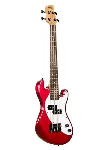 U-Bass Solid Body 4-String, Candy Apple Red, Fretted, with Bag