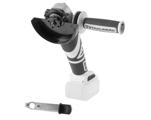 STAHLWERK Akku-Winkelschleifer ADS-20 ST - Schleifmaschine für Metall- und Steinbearbeitung, kabelloser Betrieb mit 20V Akku, flexibel und leistungsstark für präzisen Feinschliff.