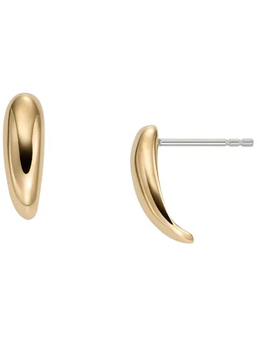 Skagen Damen Ohrstecker aus Edelstahl in Helles Gold - Elegante Ohrringe für Damen aus poliertem Edelstahl, ideal für den täglichen Gebrauch oder besondere Anlässe.