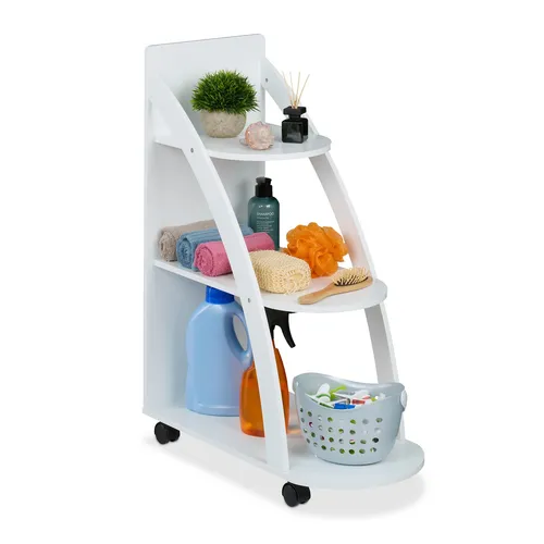 Rollwagen 3 Ebenen Weiß