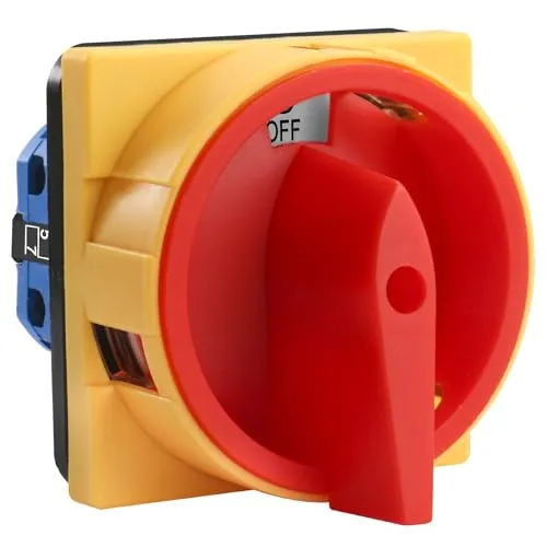 Heschen Universal Rotary Cam Selector Wechselschalter, SZW26-20/2GS, AC660V 20A, 2 Positionen 2 Phasen 8 Terminals, CE