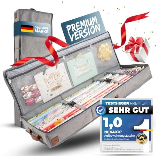 neVaxx® Premium Aufbewahrungstasche für Geschenkpapier von neVaxx