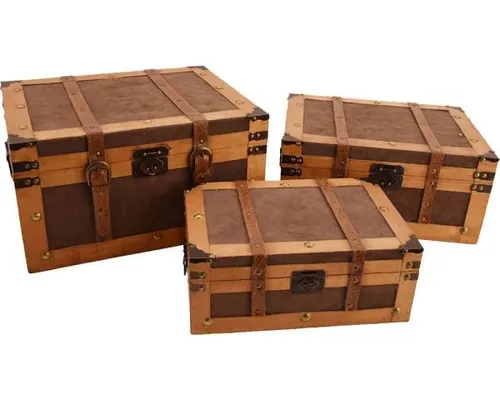 Lensing Holzbox 35 x 24 x 14 cm aus Holz - Praktische Holzbox für stilvolle Aufbewahrung, robust und vielseitig einsetzbar. Ideal zur Organisation von Kleinigkeiten im Alltag.