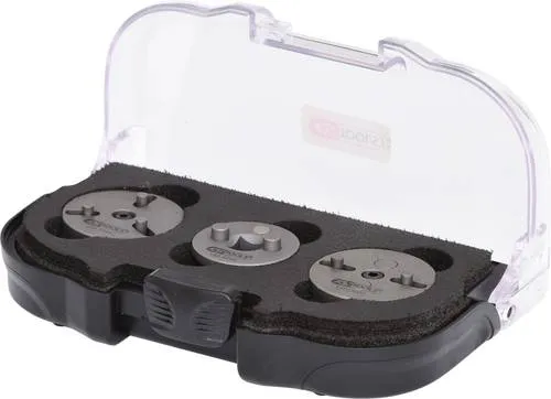 KS Tools Universal Bremskolben-Rückstell-Werkzeug-Adapter-Satz, 3-teilig - 150.2295 - Rückstell-Werkzeuge für Bremskolben, ideal für eine schnelle und einfache Rückstellung bei Bremsenwechsel.