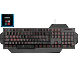 RAPAX Gaming Tastatur Schwarz Nordic Layout - Schwarz