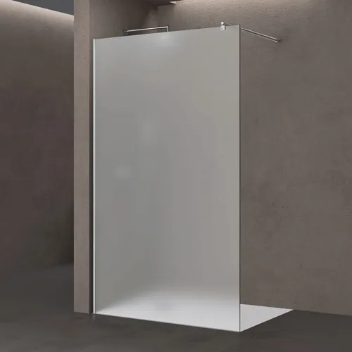 doporro Walk-in-Dusche Duschwand aus Einscheibensicherheitsglas - Walk-In Dusche mit satiniertem Glas, bietet barrierefreien Zugang und einfache Montage für ein modernes Badezimmer.