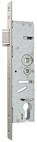 Sicherheits-Einsteckschloss mit 25 mm Riegelausschluss - Dornmaß: 30, Schlossstulp: Flachstulp, Ausführung: Flachstulp 22 x 3 mm - 011023011426 erial/Oberflächen: Edelstahl V2A mat