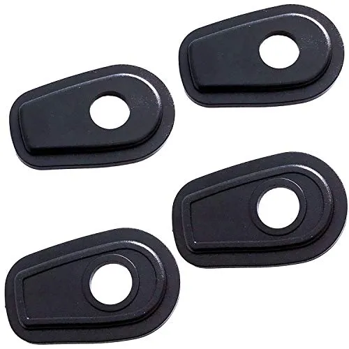 Germany Motorsports Motorrad Adapterplatten Blinker Platten für LED Miniblinker schwarz (Kawasaki Z-Modelle)