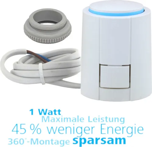 Thermoantrieb 24V NC mit VA80, Ersatz für Cuprotherm 24V NC