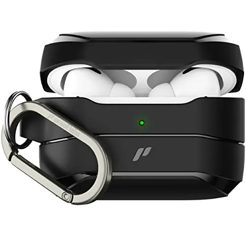 Proof Labs S10 Flexshell, Hülle für Apple AirPods Pro 1. Generation, geeignet für kabelloses Aufladen, schwarz