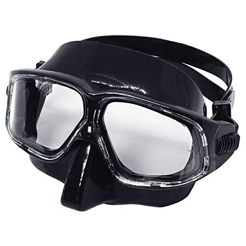 SPETTON mpsn-12bl Freimaster APNEA Professionelle Maske Apnoe, schwarz,
