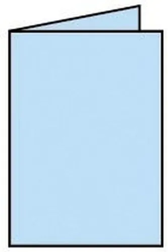 Briefkarte A6 HD 5ST himmelblau