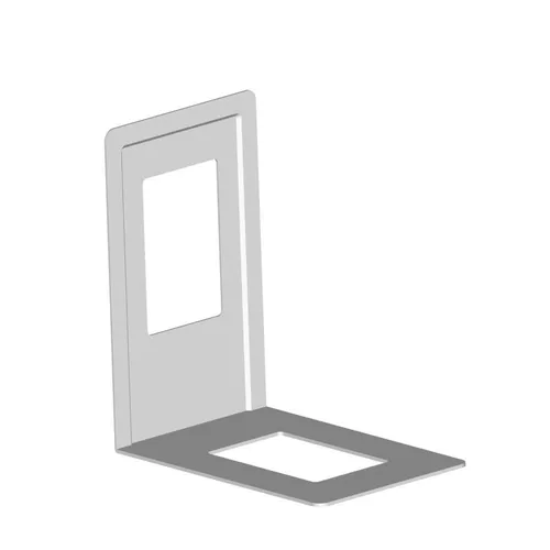 10803-00009= 1x Bücherstütze T130 mm weiß von Element System Bücherhalter Winkel