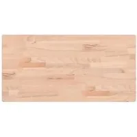 vidaXL Tischplatte aus massivem Buchenholz, 80x40 cm - Bartische & -theken: Hochwertige Holztischplatte aus massivem Buchenholz, ideal für Beistelltische oder individuelle Möbelprojekte.