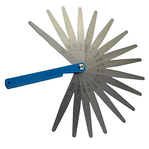 AHL 0.02-1mm Fühlerlehre Blätter 17 Blätter Fühlerlehren-Satz