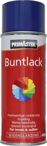 Primaster Lackspray 400ml Saphirblau Seidenglänzend Wetterbeständig Sprühlack