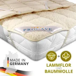 PROCAVE Lammflor Unterbett 180x200 cm mit Schurwolle von PROCAVE