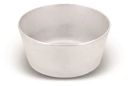 Kukmara Brotback-Form, Backform für Brot oder Osterkuchen Kulitsch aus Aluguss 17,5 x 9,5 x 14,5 cm RUND