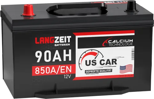 US Autobatterie 90Ah 12V mit 850A Kaltstartstrom