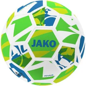 JAKO Fußball Lightball River, 2343-673, Größe 4, grün/blau/gelb, 290 Gramm, Trainingsball