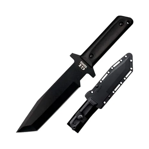 Cold Steel G I Tanto mit Secure-Ex Sheath - Gürtelmesser mit robuster Tanto Point Klinge aus 1055 Carbonstahl und sicherer Secure-Ex Scheide, ideal für Outdoor-Abenteuer.