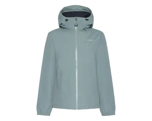 Didriksons Varja Damenjacke - Größe 38, Farbe: factory blue - Stylische Damenjacke mit verstellbarem Saum und praktischen Reißverschlusstaschen. Ideal für wechselhaftes Wetter und optimalen Tragekomfort.