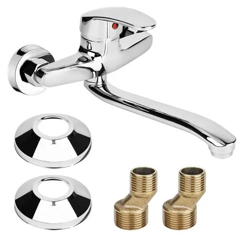 Wasserhahn Küche Einhebelmischer 360° drehbar Chrom 24cm