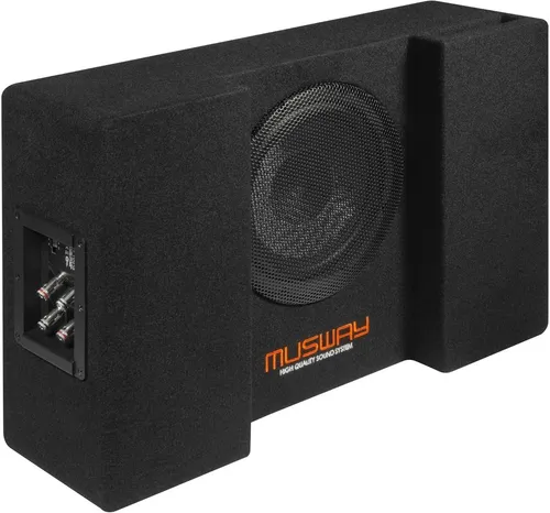 MF108Q Car-HiFi-Lautsprecher - SINGLE-BASSREFLEX-SYSTEM mit 20 cm Subwoofer, 200 Watt RMS, ideal für kraftvollen Bass in Ihrem Fahrzeug. Robustes Lochblechgitter schützt den Subwoofer.