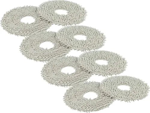 vhbw 8x Wischtuch kompatibel mit Dreame L10 Prime, Ultra Prime, Ultra Wischroboter, Putzroboter - Mopptuch, Wischmopp-Pad - Mikrofaser-Pad
