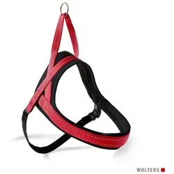 Wolters Hunde-Leuchtgeschirr Soft & Safe, reflektierend Schwarz 60 - 70 cm - Weiteres Autozubehör, sorgt für erhöhte Sichtbarkeit und Sicherheit bei Nachtspaziergängen.