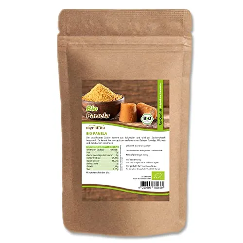 Mynatura Bio Panela I Rohrzucker I Zucker I Süß I Kochen I Backen I Sweet I Sugar I Vegan I Im Beutel (1x 1000g)