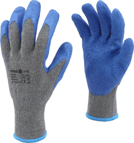 Arbeitshandschuhe, Polyester, Baumwolle, Latex Gr. 10/XL