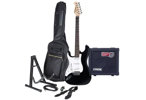 J&D E-Gitarren Set ST Rock Black LH – Perfekter Sound für Linkshänder