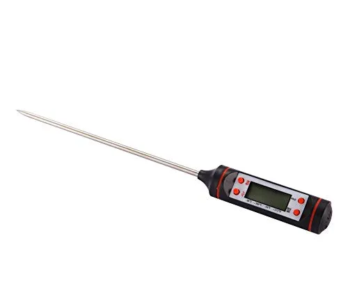 TEMPO DI SALDI Digitales Küchenthermometer, Messgerät mit Stab und LCD-Food und Getränken, -50 °C +300 °C