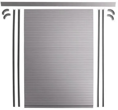 Carbest Rollladentür-Komplettset, silber