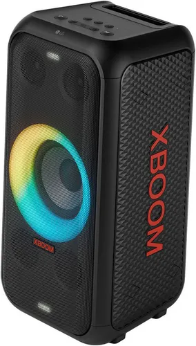 LG XBOOM DXL5T Party-Lautsprecher 2.1 - 200 W Bluetooth - Lautsprecher mit 2.1 Soundsystem, 200 W Leistung und DJ-Funktionen. Ideal für Partys mit beeindruckenden Beleuchtungseffekten und bis zu 12 Stunden Akkulaufzeit.