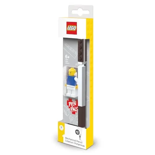 IQ LEGO Stationery Pen Pal – LEGO Druckbleistift und klassische Minifigur (Farben der Minifigur können variieren)