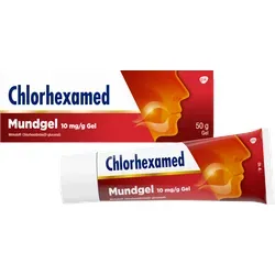 Chlorhexamed Mundgel 10 mg/g Gel 50 g - Arzneimittel zur Bekämpfung von Entzündungen im Mundraum, wirkt antibakteriell und fördert die Mundhygiene.