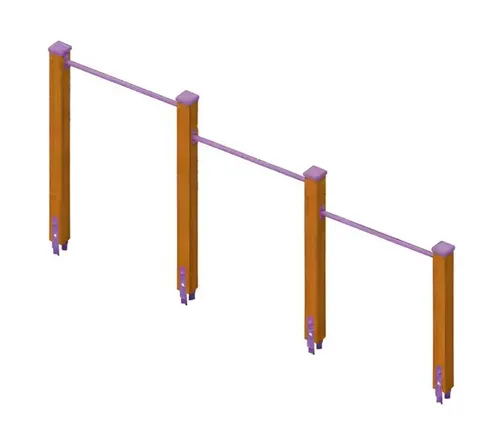 Balancierbalken Schwebebalken für Kinder - Robuster Hochbalken für Kinder von 1-11 Jahren, ideal für sportliche Aktivitäten im Freien. Mit 160 cm Höhe und 325 cm Länge sorgt er für Spaß und Bewegung.