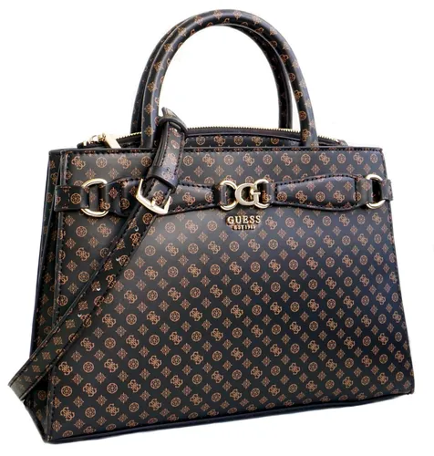 Guess Tasche Handtasche Henkeltasche Arlena Girlfriend Satchel Mocha Logo Neu