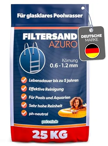 poolomio® Filtersand für Sandfilteranlage Pool von poolomio