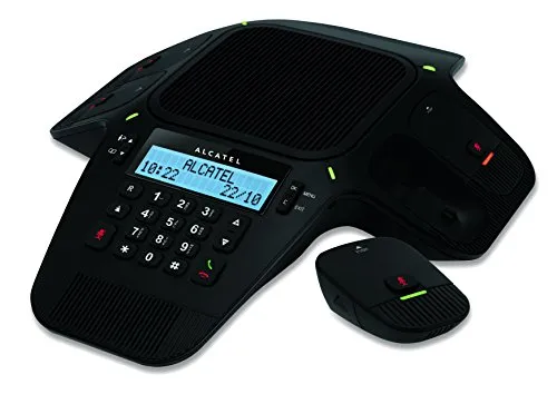 Audiokonferenzsystem Alcatel Conference 1800 Schwarz - Festnetztelefon mit Lärmreduzierung und integrierter Anzeige, ideal für klare und störungsfreie Konferenzen.