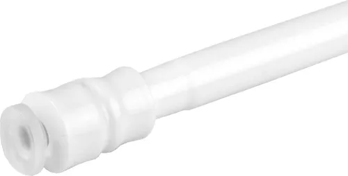 Gardinenstange zum Klemmen Weiß, ausziehbar 40 - 60 cm - Praktische Klemmstange für Fensterdekoration, ohne Bohren oder Kleben. Ideal für Scheibengardinen und Bistrogardinen, einfach einstellbar und sicher fixierbar.