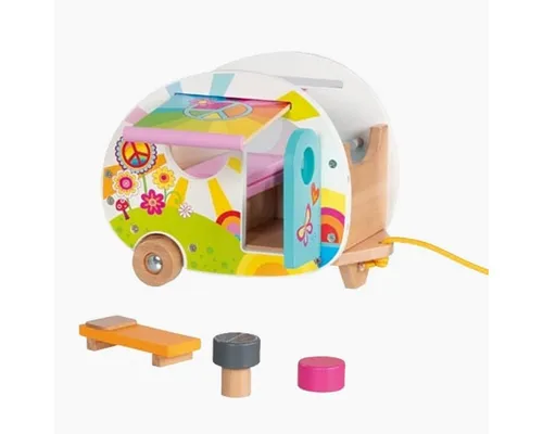 goki Puppenhaus Wohnwagen Camperfreude, 4-teilig