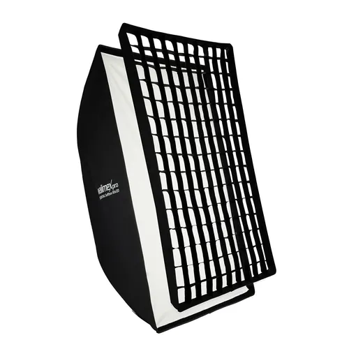 Walimex pro Essential Softbox 80x120cm - drehbar mit Grid - Softboxen & Diffusoren, ideal für professionelle Lichtsteuerung und kreative Fotografie dank drehbarem Design und integriertem Grid.