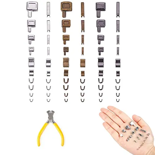 Reißverschluss Reparatur Set, Reißverschluss Reparatur Metall, Reparatur von Reißverschlusses aus Zinklegierung für Reparatur Defekter Reißverschlussschieber für Jacke, Gepäck, Schlafsack(Legierung)