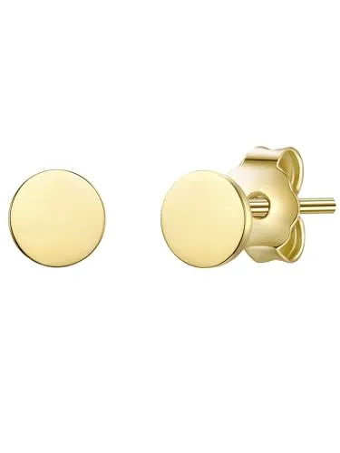 Glanzstücke München Damen Ohrstecker aus 925/- Sterling Silber - Ohrringe für Damen, aus hochwertigem gelbvergoldetem Sterlingsilber, ideal für jeden Anlass und perfekt als Geschenk in attraktiver Schmuckbox.